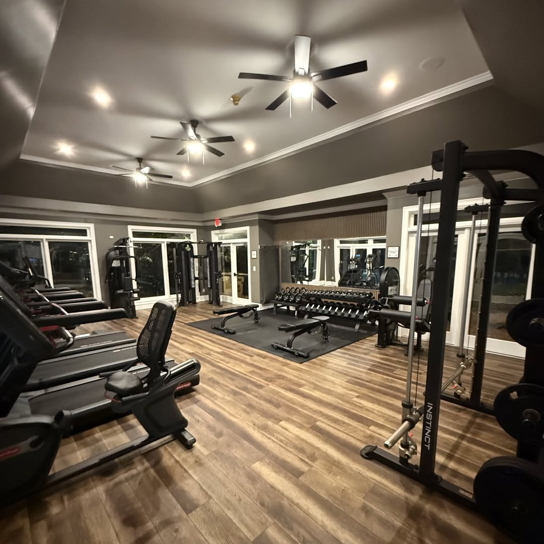 MorningView fitness center with cardio and strength equipment